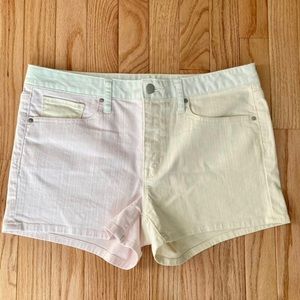 Pastel color block shorts new with tag 29 Gap Colorful pink mint green